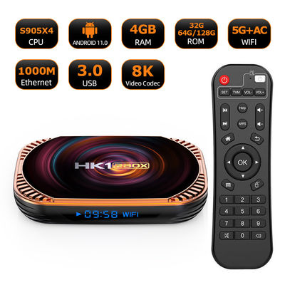 Smart Dreamlink IPTV Box HK1RBOX-X4 8K 4GB 2.4G/5G Wifi personalizado